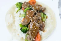 Glazed Teriyaki Beef Roll