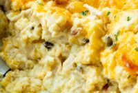 Super Creamy Cheesy Chicken and Rice Casserole