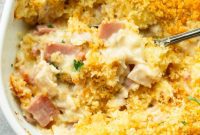 Creamy Chicken Cordon Bleu Casserole