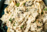 Effortless Slow Cooker Beef Stroganoff