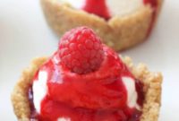 Luscious No-Bake Mini Raspberry Cheesecakes
