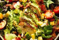 Refreshing Summer Grilled Chicken Salad with Creamy Basil Dressing