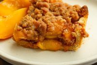 Brown Sugar Peach Crumble Pie Bars