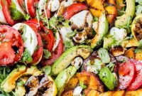 Sweet and Savory Grilled Peach Caprese