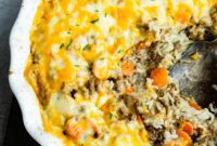 Hearty Cheesy Beef and Rice Bake