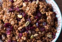 Jeweled Pistachio Pomegranate Granola