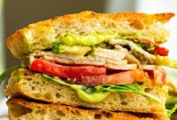 Golden Honey Avocado Turkey Bacon Sandwich