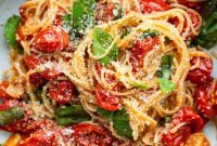 20-Minute Tomato Basil Angel Hair Pasta
