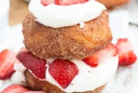 Golden Fried Strawberry Shortcakes
