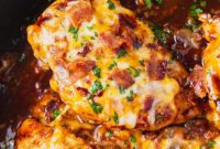 Loaded Cheesy Bacon BBQ Chicken
