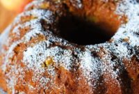 Autumn Apple Pumpkin Bundt Cake