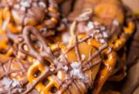 Salted Caramel Pretzel Snaps