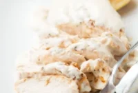 Succulent Grilled Chicken with Bright Lemon Cream