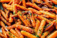 Honey Garlic Butter Glazed Carrots