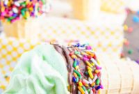 Sweet & Crispy Meringue Ice Cream Cones