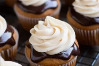 Spiced Pumpkin Cupcakes with Chocolate Coating