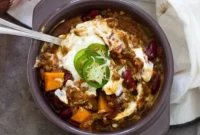 Autumn Spiced Pumpkin Cider Chili
