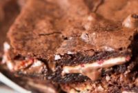 Decadent Peppermint Bark Brownies
