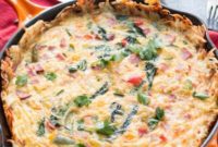Crispy Hash Brown and Ham Frittata