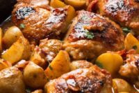 Rustic Dijon Chicken and Potatoes
