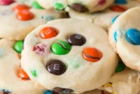 Buttery M&M Shortbread Delights