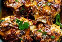 Honey Mustard Glazed Chicken and Bacon Skillet
