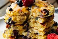 Protein-Packed Wild Blueberry Cottage Cheese Pancakes