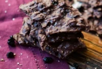 Wholesome Blueberry Quinoa Chocolate Bark