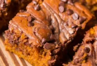 Irresistible Nutella Swirled Pumpkin Bars