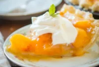 Sunshine Peach & Lemon Jell-O Pie