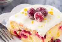 Indulgent Cranberry Orange Cake with Velvety Cream Cheese Frosting