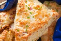 Golden Ham and Cheese Scones