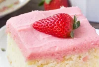 Strawberry Kissed Vanilla Dream Cake