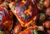 Smoky Skillet BBQ Chicken and Crispy Potatoes
