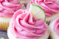 Light and Zesty Raspberry Lime Cupcakes