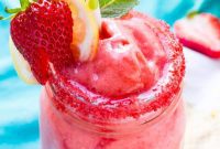2-Minute Frozen Strawberry Lemonade