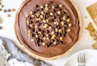 Dreamy No-Bake Peanut Butter Nutella Cheesecake
