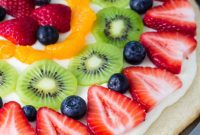 Colorful Fruit Sugar Cookie Pizza
