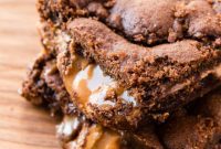 Decadent Peanut Butter Caramel Swirl Brownies