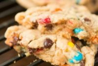 Melt-Away Peanut Butter M and M Cookies