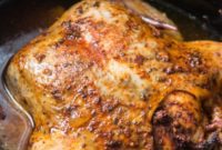 Perfectly Tender Slow Cooker Whole Chicken