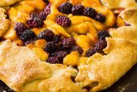 Homemade Peach Blackberry Galette