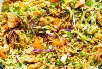 Ramen Chicken Salad with Asian Dressing