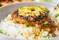 Sweet and Sticky Pineapple Chicken Dinner