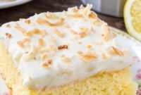 Zesty Lemon Coconut Cloud Cake
