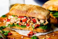 Balsamic Roasted Red Pepper Chicken Salad