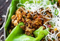 Homemade PF Changs Chicken Lettuce Wraps