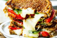 Havarti Tomato Basil Grilled Cheese