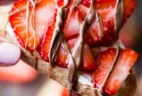 Golden Brown Sugar Strawberry Crostini
