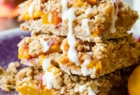 Wholesome Peach Oat Squares